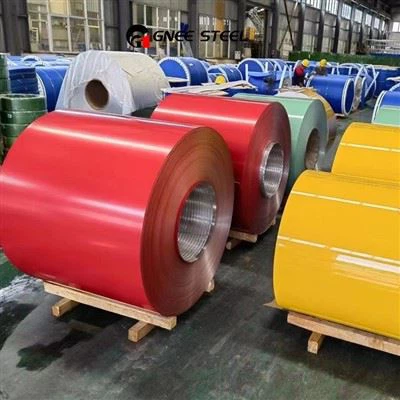 Vopred lakovaná hliníková cievka s farebným povlakom